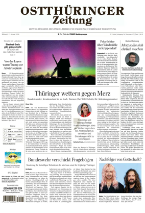 Cover of Ostthuringer Zeitung (Zeulenroda-Triebes)