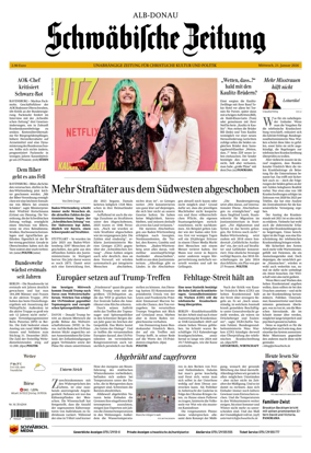 Cover of Schwabische Zeitung (Alb-Donau)