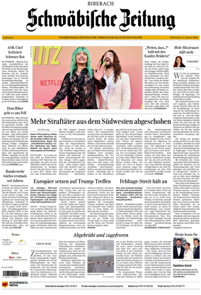 Cover of Schwabische Zeitung (Biberach)