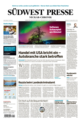 Cover of SUDWEST PRESSE - Neckar-Chronik