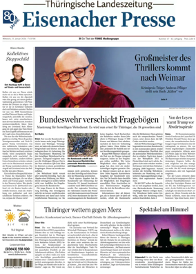 Cover of Thuringische Landeszeitung (Eisenach)