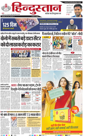 Cover of Hindustan (Bareilly)