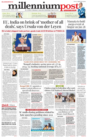 Cover of Millennium Post (Kolkata)