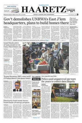 Cover of Haaretz english edition