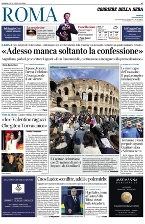 Cover of Corriere della Sera (Roma)