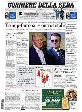 Cover of Corriere della Sera