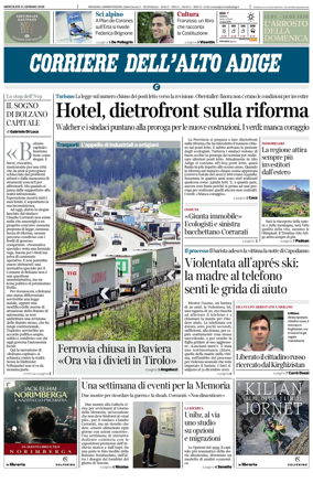 Cover of Corriere dell'Alto Adige