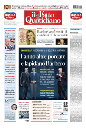 Cover of Il Fatto Quotidiano