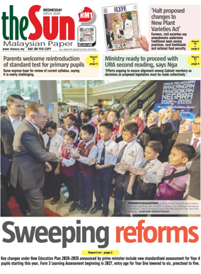 Cover of The Sun (Malaysia)