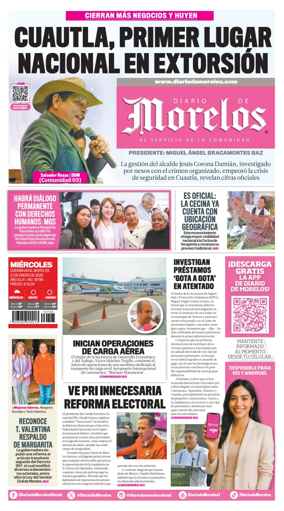 Cover of Diario de Morelos