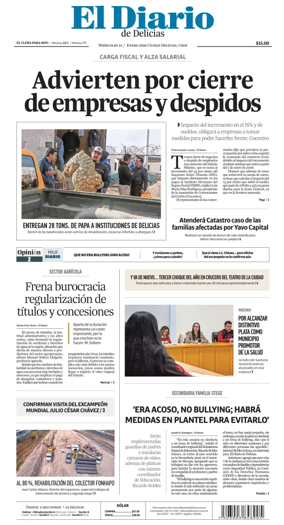 Cover of El Diario de Delicias