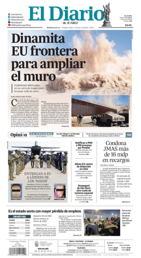 Cover of El Diario de Juarez