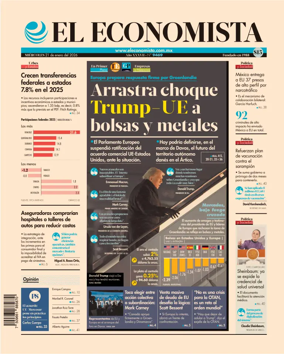 Cover of El Economista (Mexico)