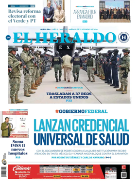 Cover of El Heraldo de Mexico