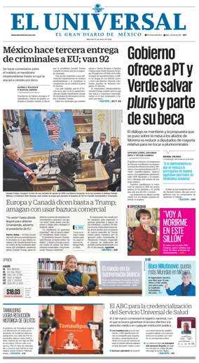 Cover of El Universal