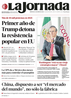 Cover of La Jornada