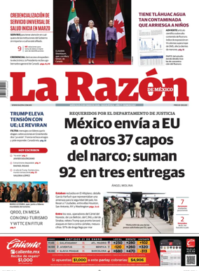 Cover of La Razon de Mexico