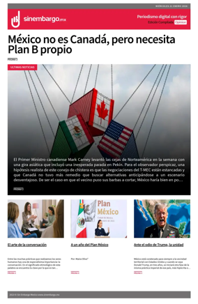 Cover of Sin Embargo Opinion