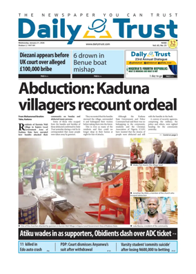 Cover of Daily Trust