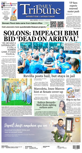 Cover of Daily Tribune (Philippines)