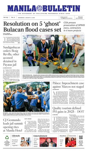 Cover of Manila Bulletin