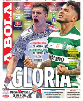 Cover of A BOLA (Portuguese)