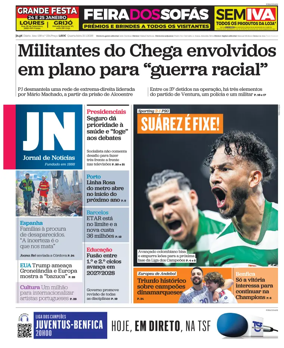 Cover of Jornal de Noticias