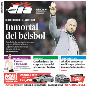 Cover of El Nuevo Dia