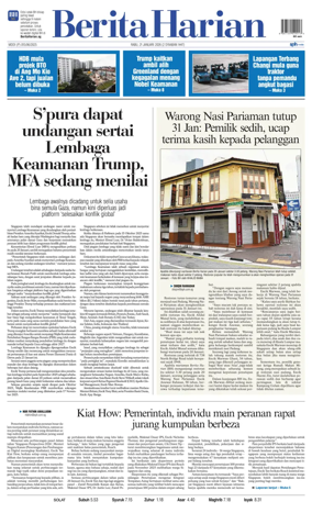 Cover of Berita Harian