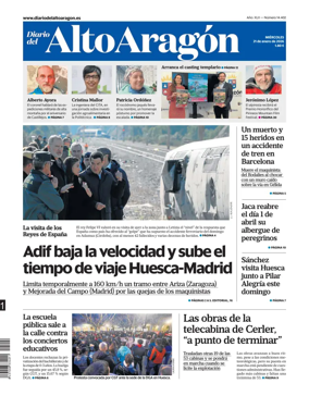 Cover of Diario del Alto Aragon