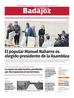 Cover of La Cronica de Badajoz BE