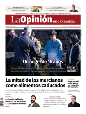 Cover of La Opinion de Murcia (Cartagena)