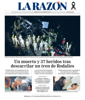 Cover of La Razon (Madrid)