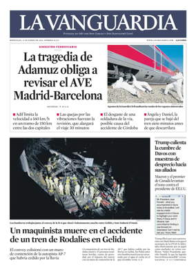 Cover of La Vanguardia