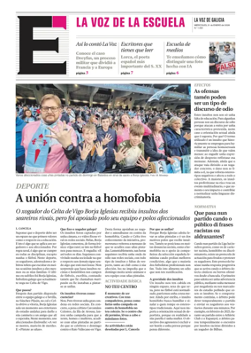 Cover of La Voz de Galicia (Lugo) - La Voz de la Escuela