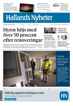 Cover of Hallands Nyheter