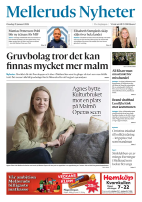 Cover of Melleruds Nyheter