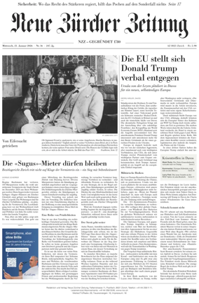 Cover of Neue Zurcher Zeitung