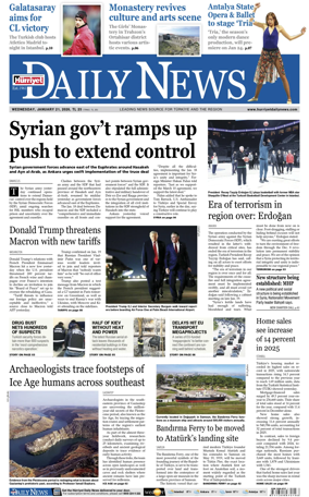 Cover of Hurriyet Daily News & Economic Review