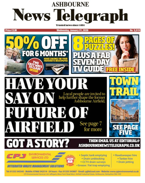 Cover of Ashbourne News Telegraph