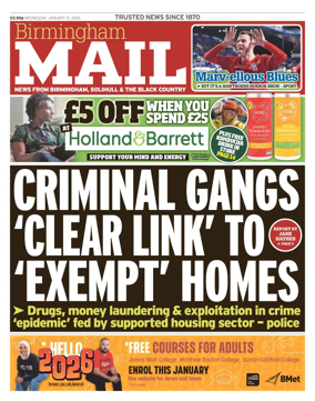 Cover of Birmingham Mail