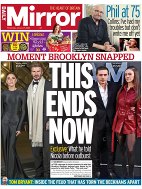 Cover of Daily Mirror