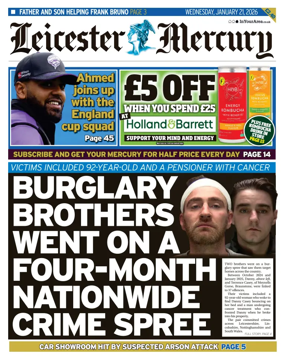 Cover of Leicester Mercury