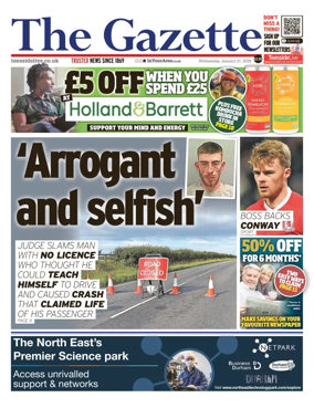 Cover of Teesside Evening Gazette