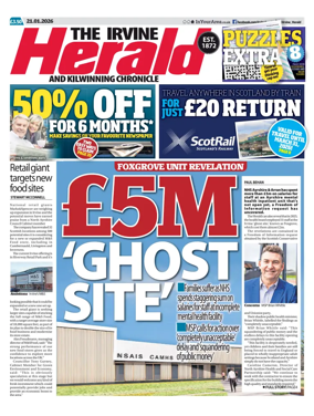 Cover of The Irvine Herald and Kilwinning Chronicle