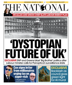 Cover of The National (Scotland)