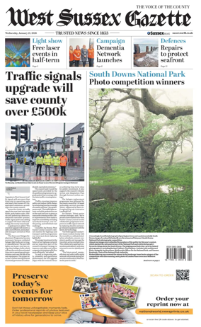 Cover of West Sussex Gazette