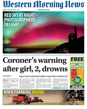 Cover of Western Morning News