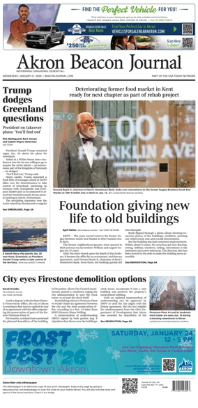 Cover of Akron Beacon Journal