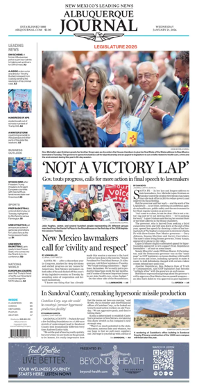 Cover of Albuquerque Journal